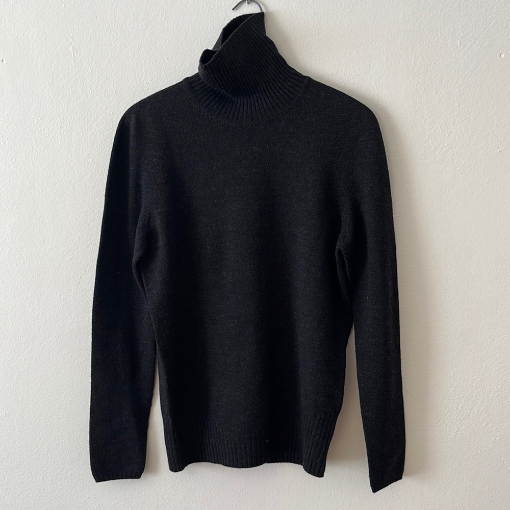 D. Exterior Designer Wool Turtleneck Sweater